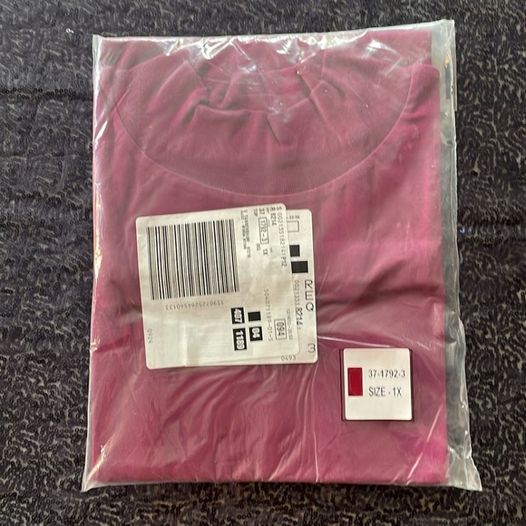 Woman Within perfect long sleeve turtleneck, deep claret, plus size 1X NWT - Picture 5 of 6